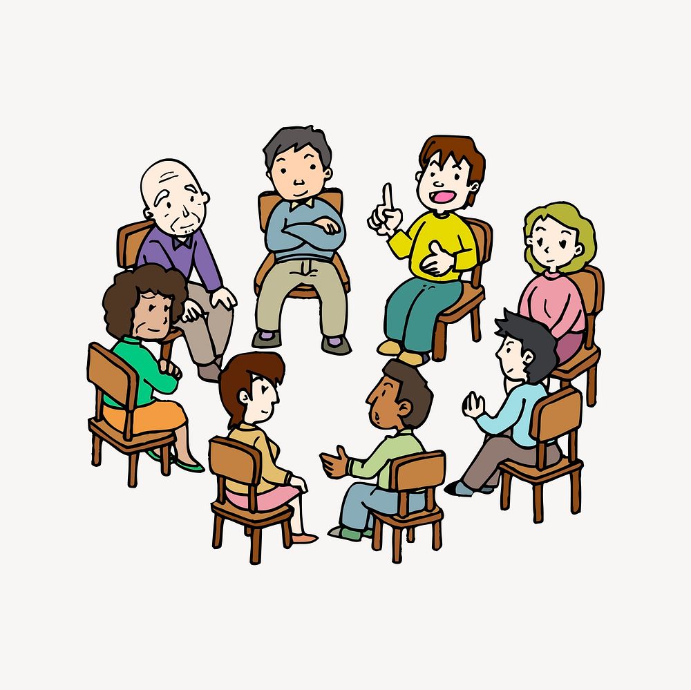Support group clipart vector. Free public domain CC0 image