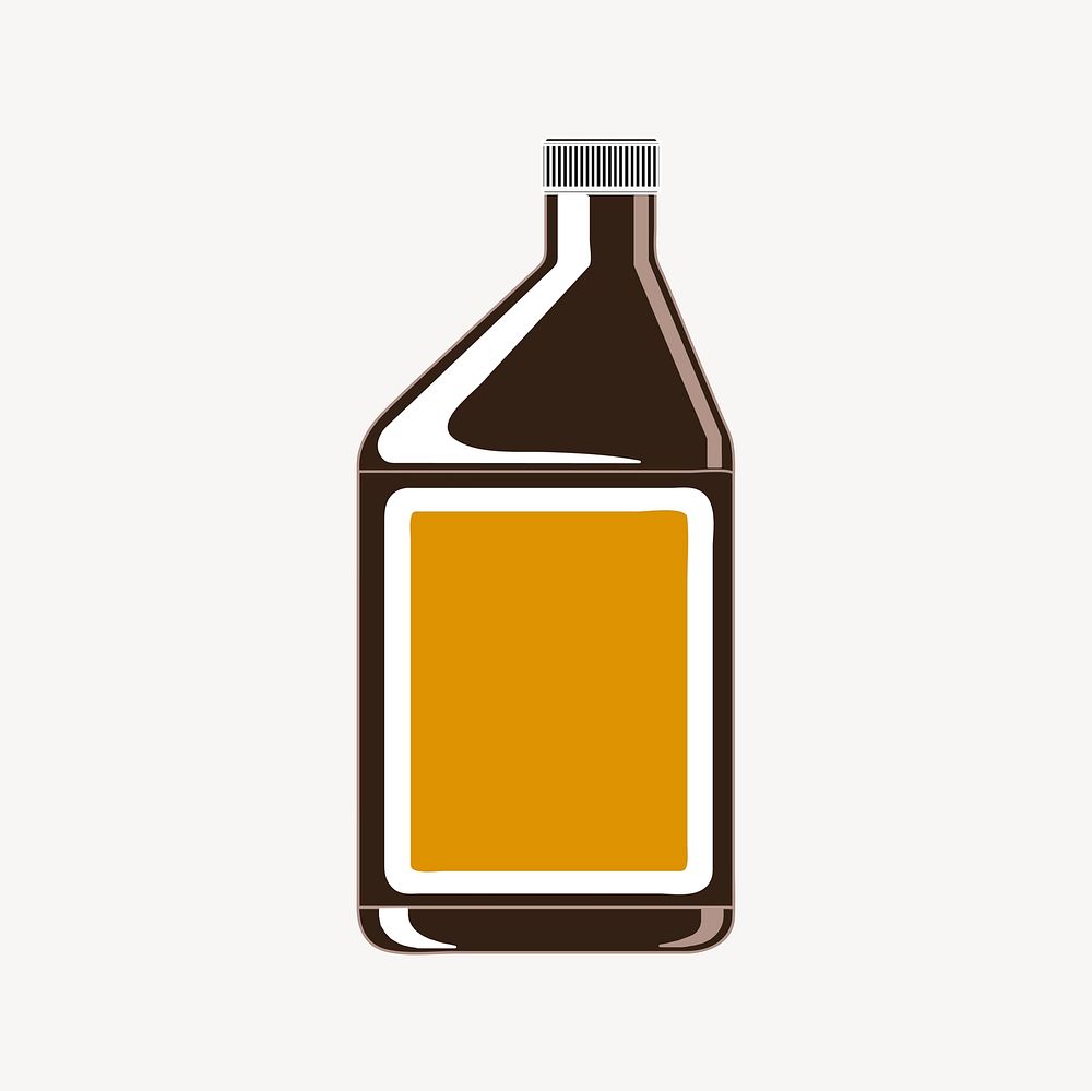 Bottle clipart, illustration vector. Free public domain CC0 image.