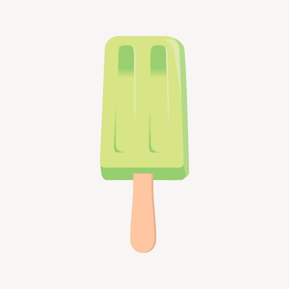 Popsicle ice-cream clipart, dessert illustration vector. Free public domain CC0 image