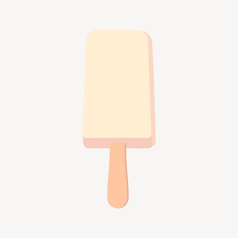 Popsicle ice-cream clipart, dessert illustration vector. Free public domain CC0 image