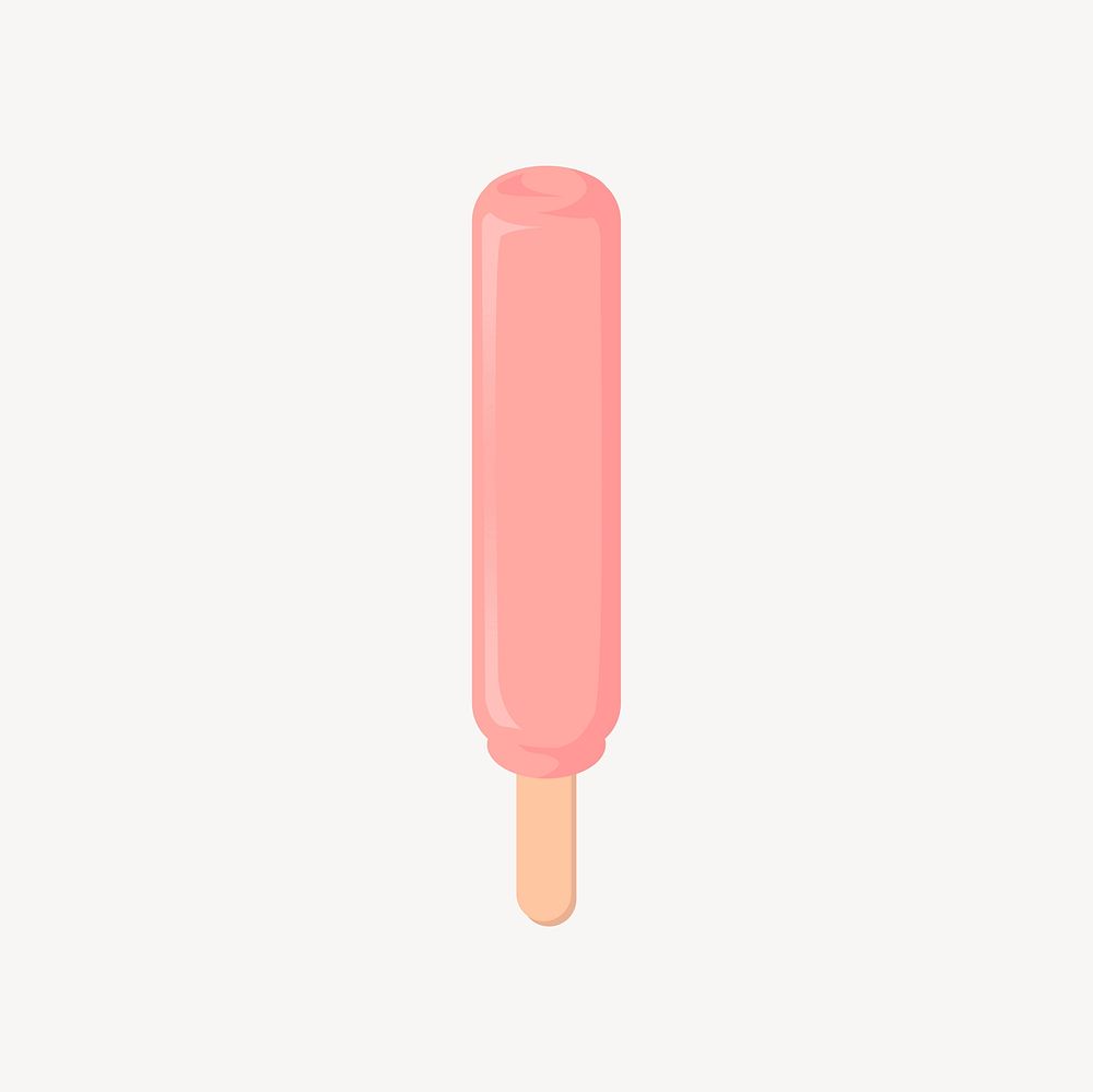 Popsicle ice-cream clipart, dessert illustration vector. Free public domain CC0 image