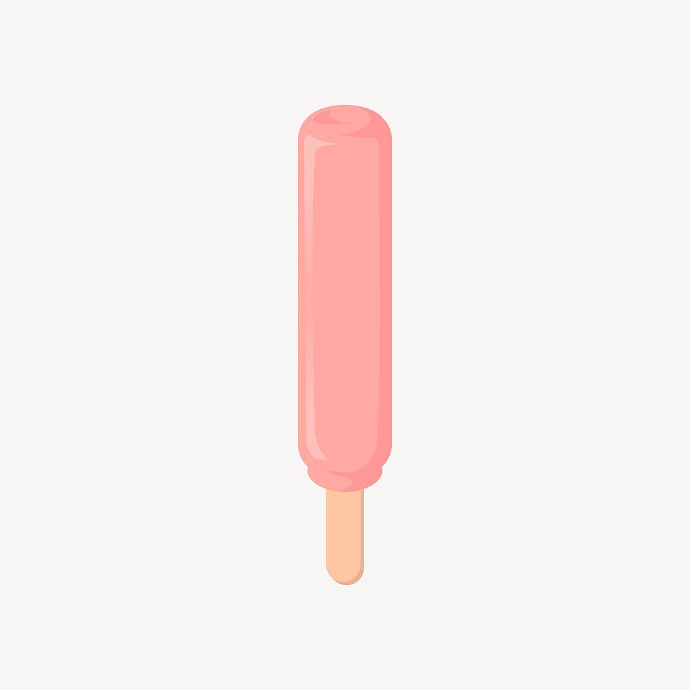 Popsicle ice-cream, dessert illustration. Free public domain CC0 image