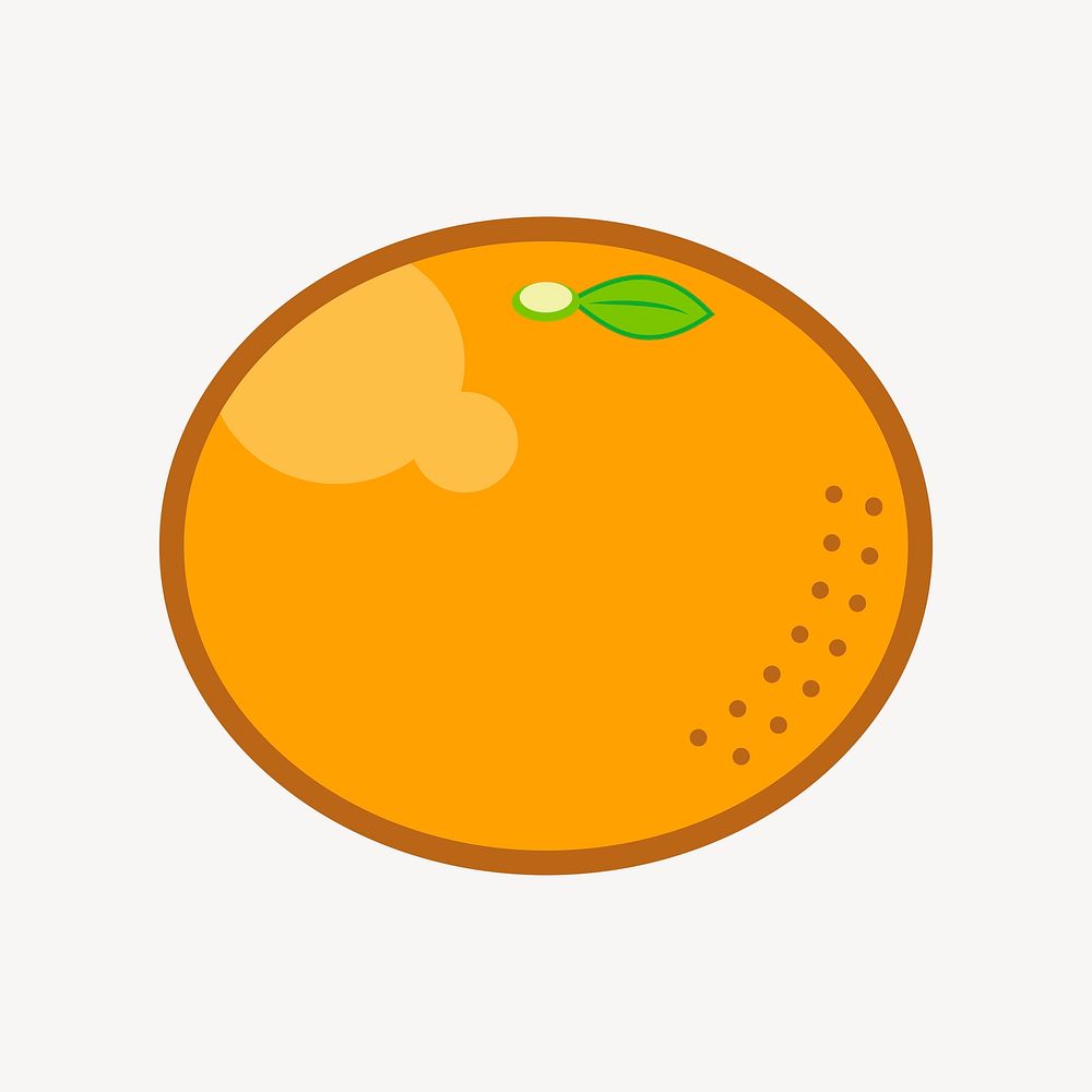 Tangerine clipart, fruit illustration psd. Free public domain CC0 image.