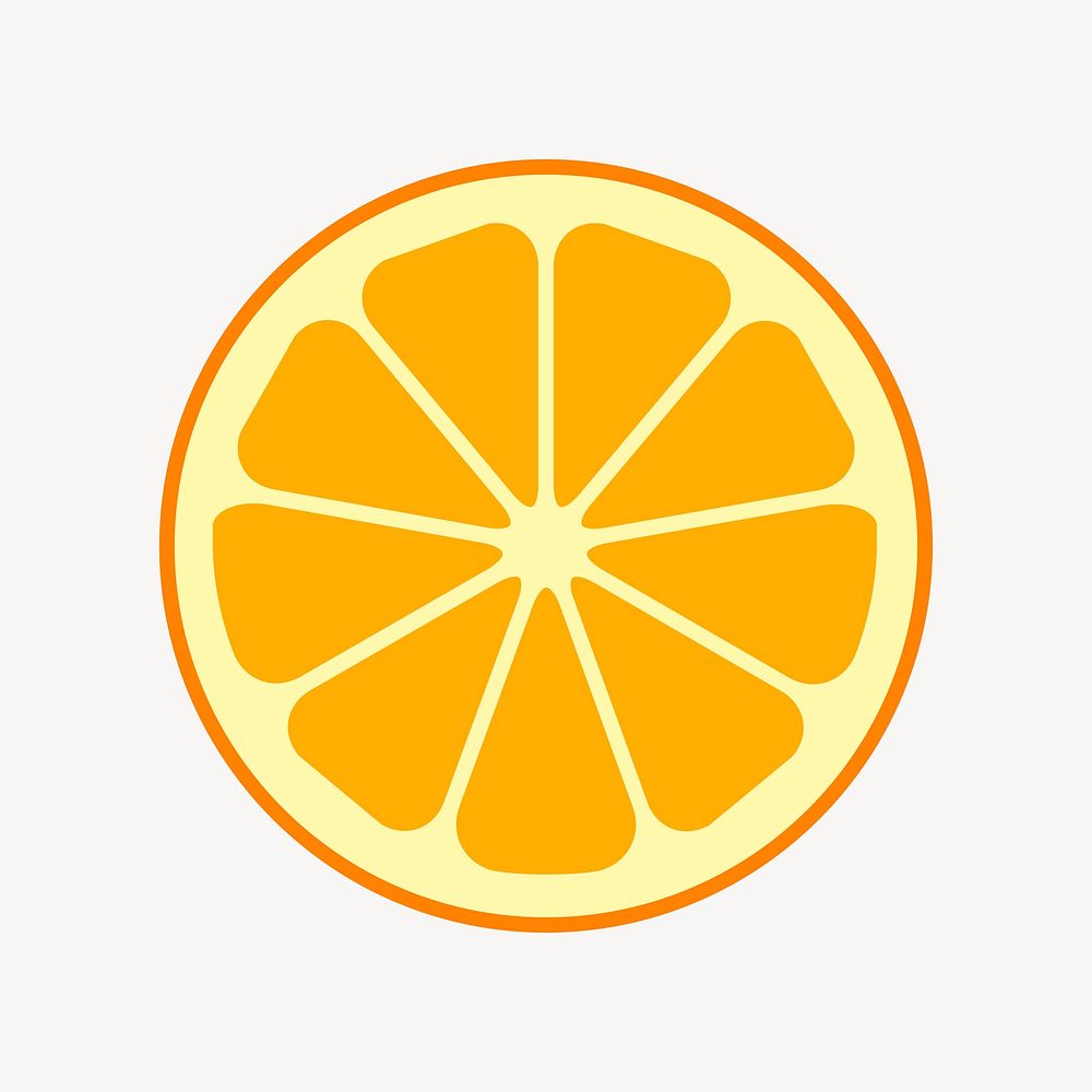 Tangerine clipart, food illustration vector. Free public domain CC0 image.