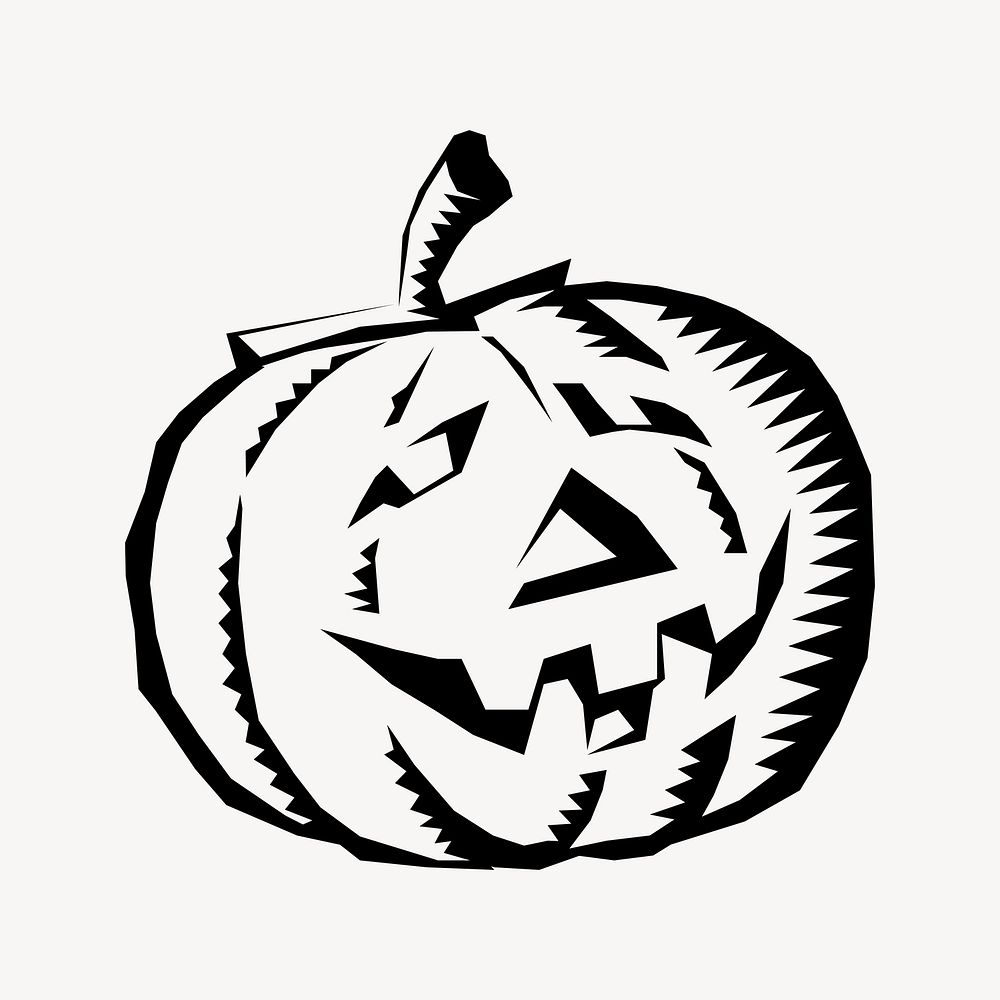 Jack O'Lantern clipart, Halloween illustration vector. Free public domain CC0 image.