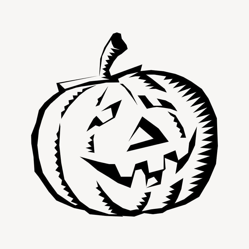 Jack O'Lantern clipart, Halloween illustration psd. Free public domain CC0 image.