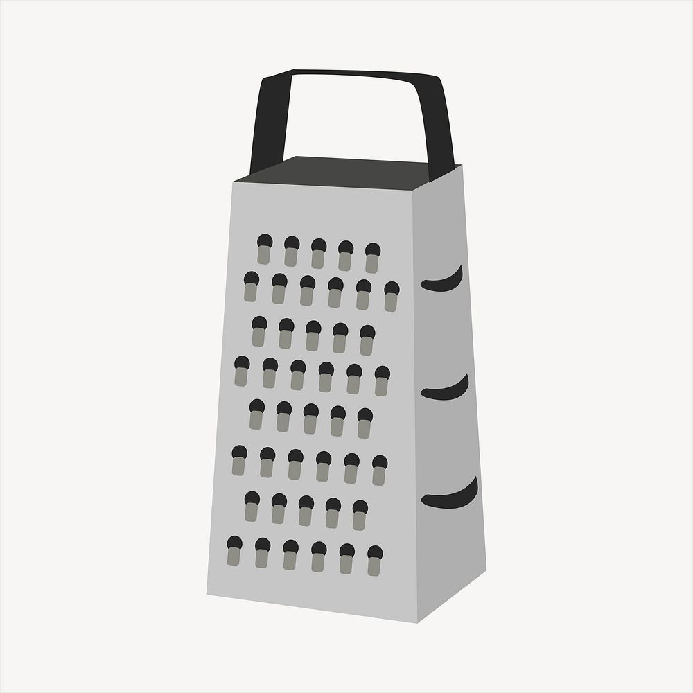 Cheese grater clipart, cute illustration psd. Free public domain CC0 image.