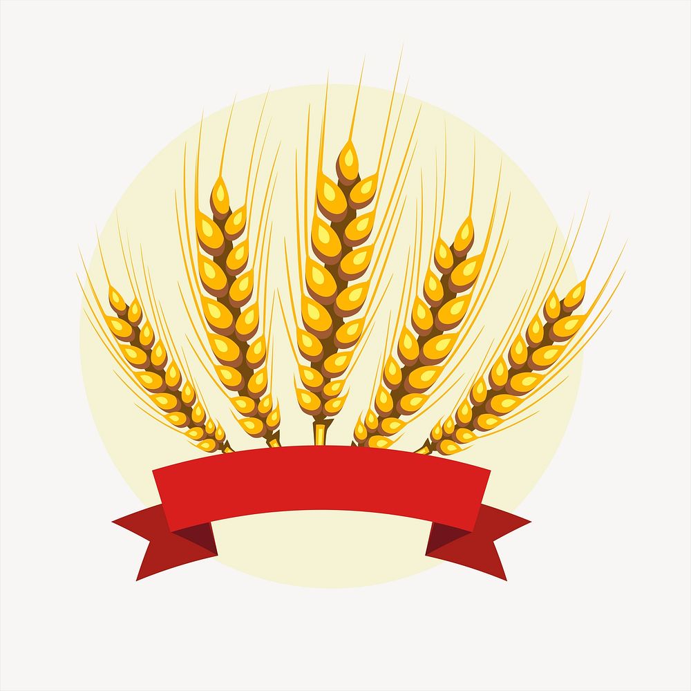 Barley banner collage element, cute illustration vector. Free public domain CC0 image.