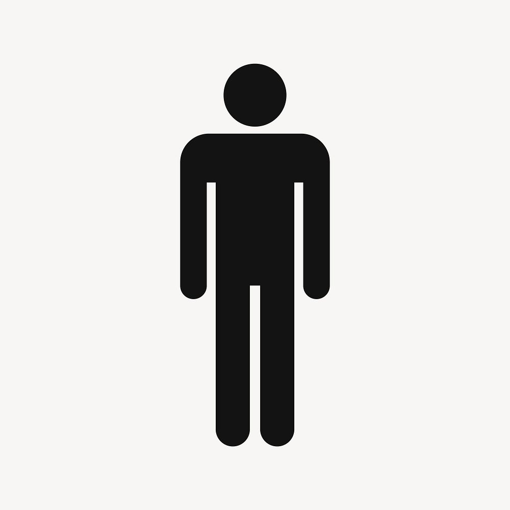 Man clipart, individual illustration vector. Free public domain CC0 image.