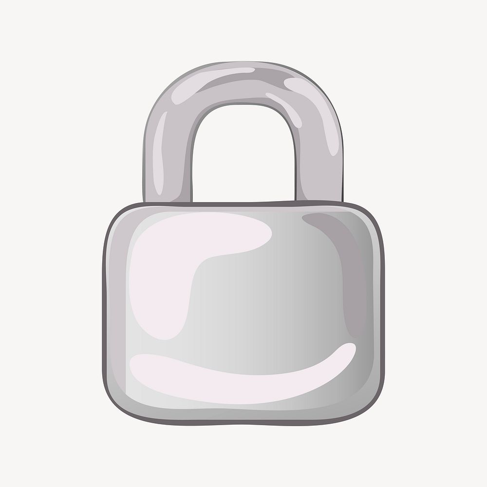 Lock clip art. Free public domain CC0 image.