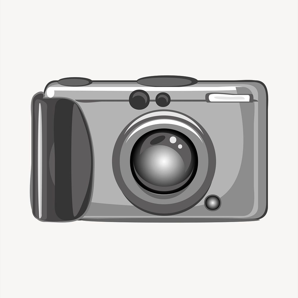 Film camera clipart, technology illustration vector. Free public domain CC0 image.