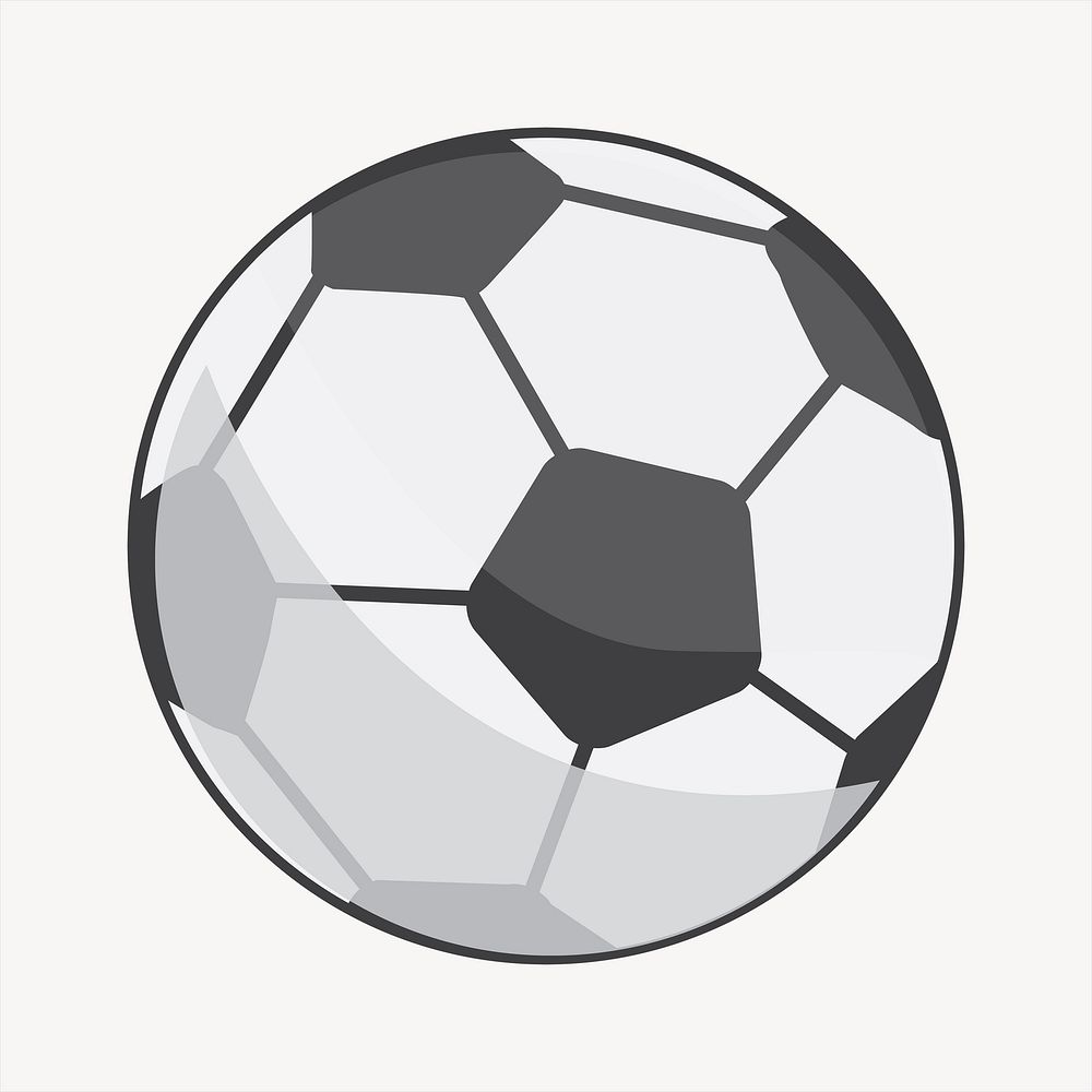 Soccer ball illustration. Free public domain CC0 image.