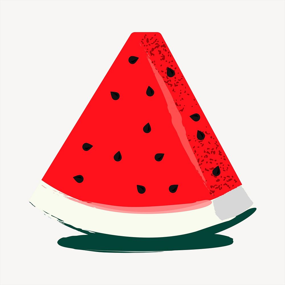 Watermelon clipart, fruit illustration vector. Free public domain CC0 image.