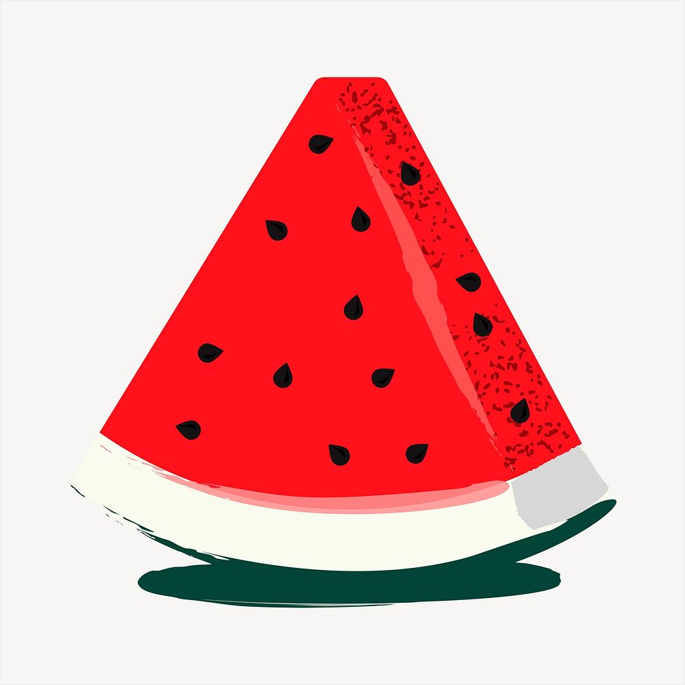 Watermelon illustration. Free public domain CC0 image.