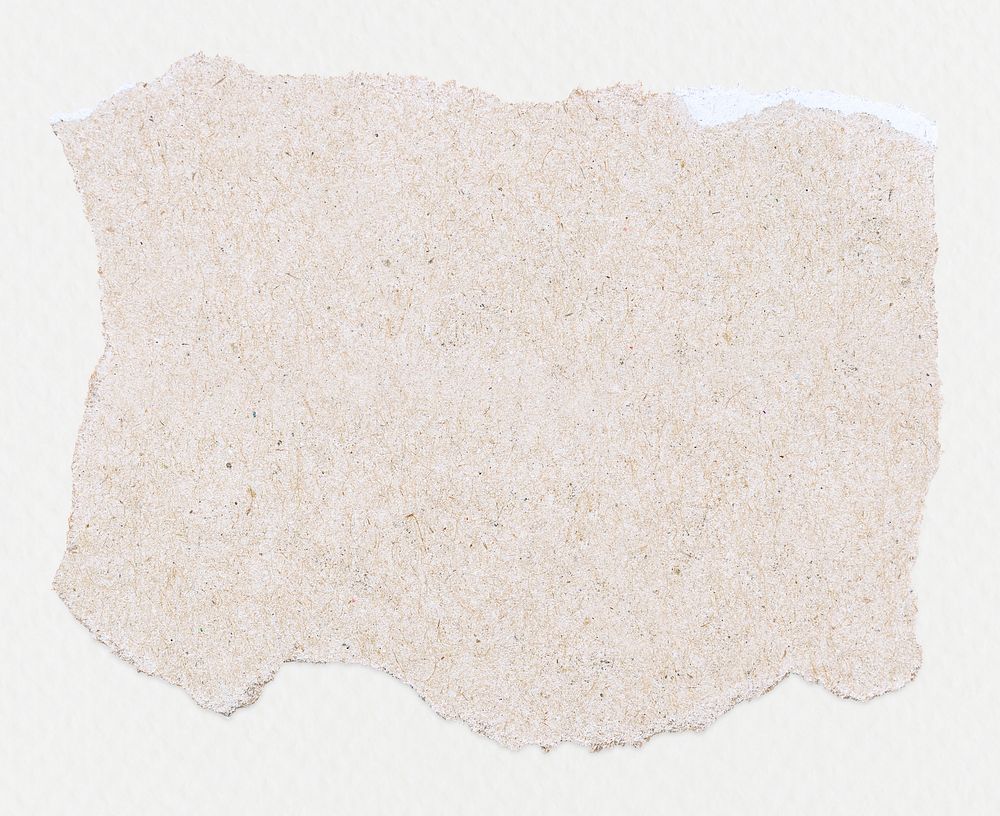 White torn paper, DIY clipart with blank space