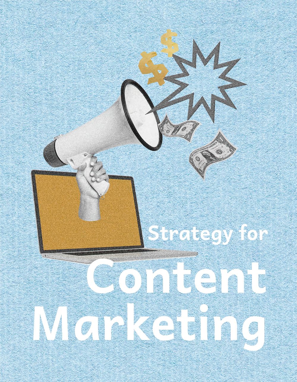 Content marketing flyer template, business remixed media psd