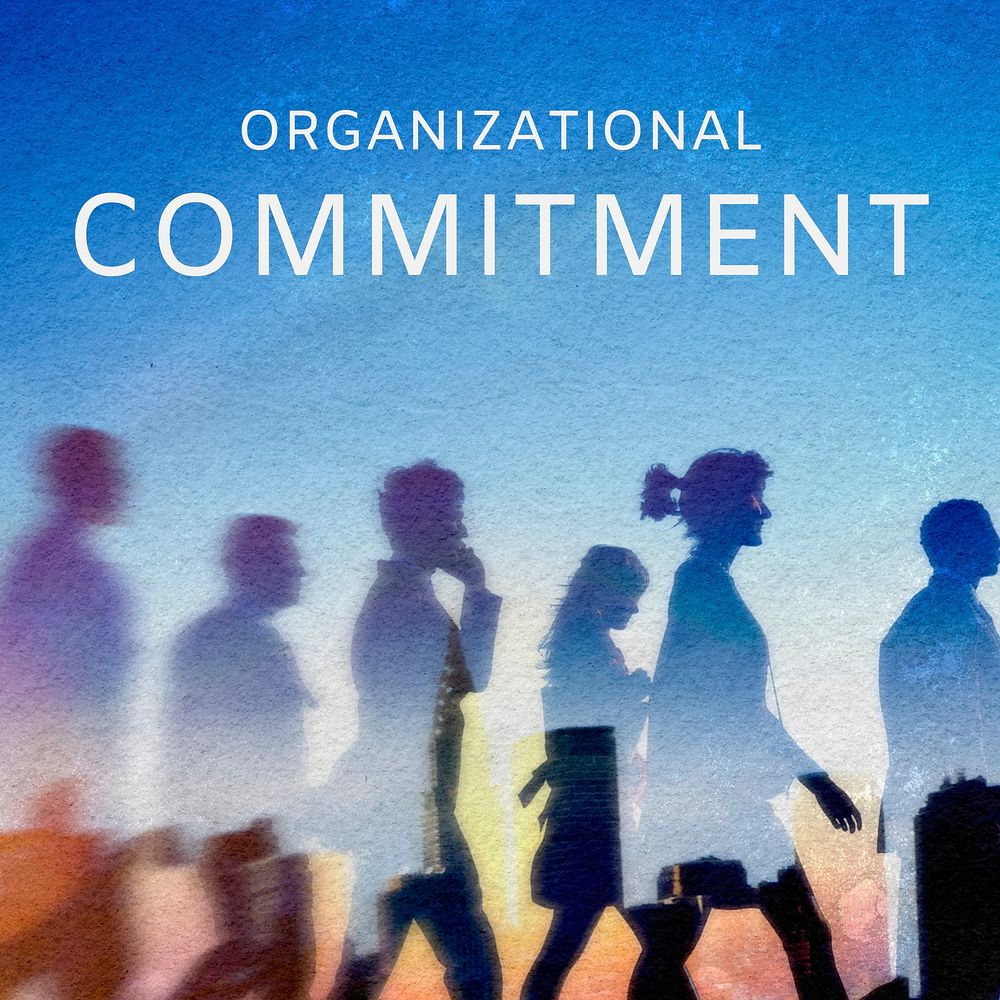 Organizational commitment Instagram post template, business aesthetic design vector