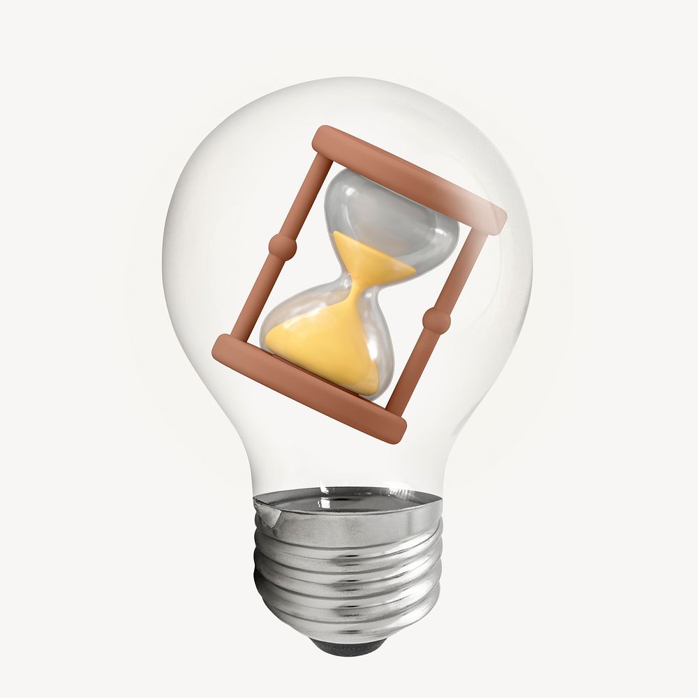 Time management, 3D lightbulb, business | Free Photo - rawpixel