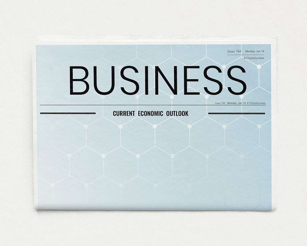 Professional business newspaper, modern nameplate Free Photo rawpixel