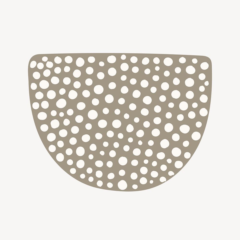 Dots collage element,  abstract design psd