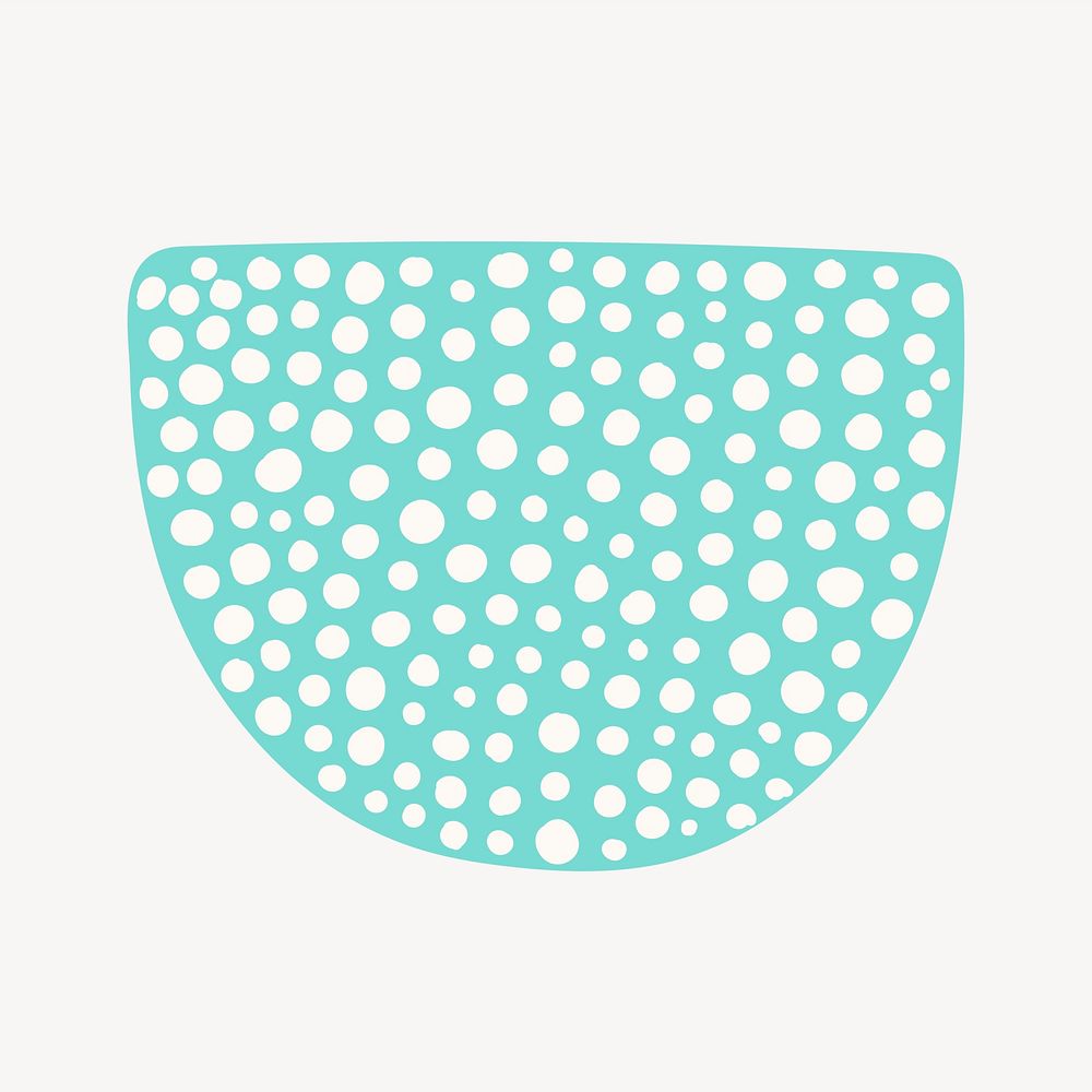 Dots doodle shape, abstract  patterned design