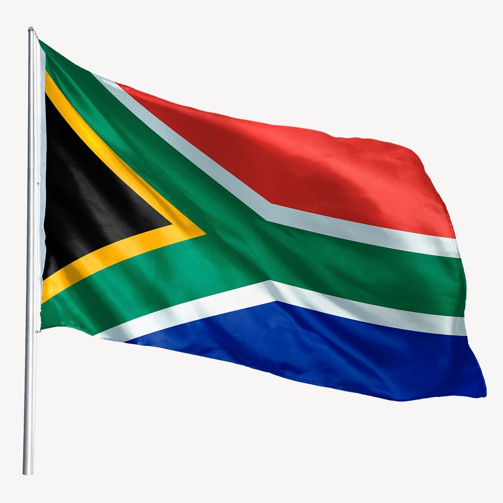 Waving South African flag, national | Free Photo - rawpixel