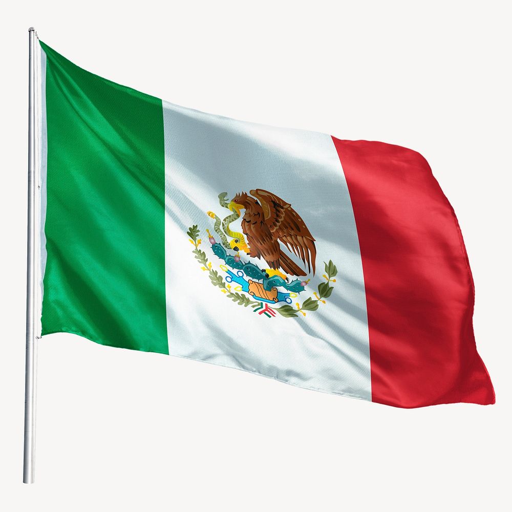 Waving Mexico flag, national symbol | Free Photo - rawpixel