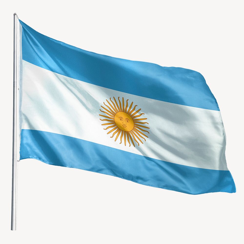 Waving Argentina flag, national symbol | Free Photo - rawpixel