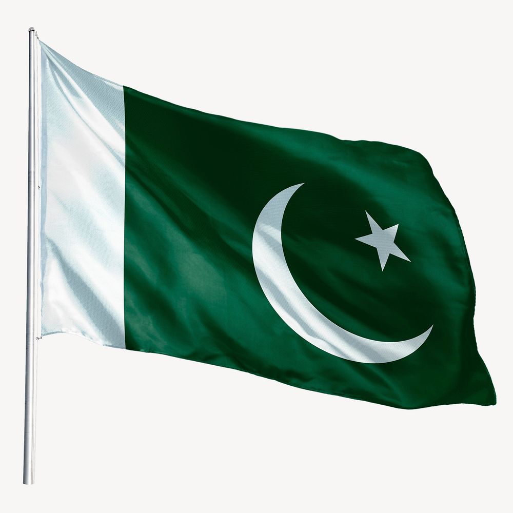 Waving Pakistan flag, national symbol  Free Photo - rawpixel