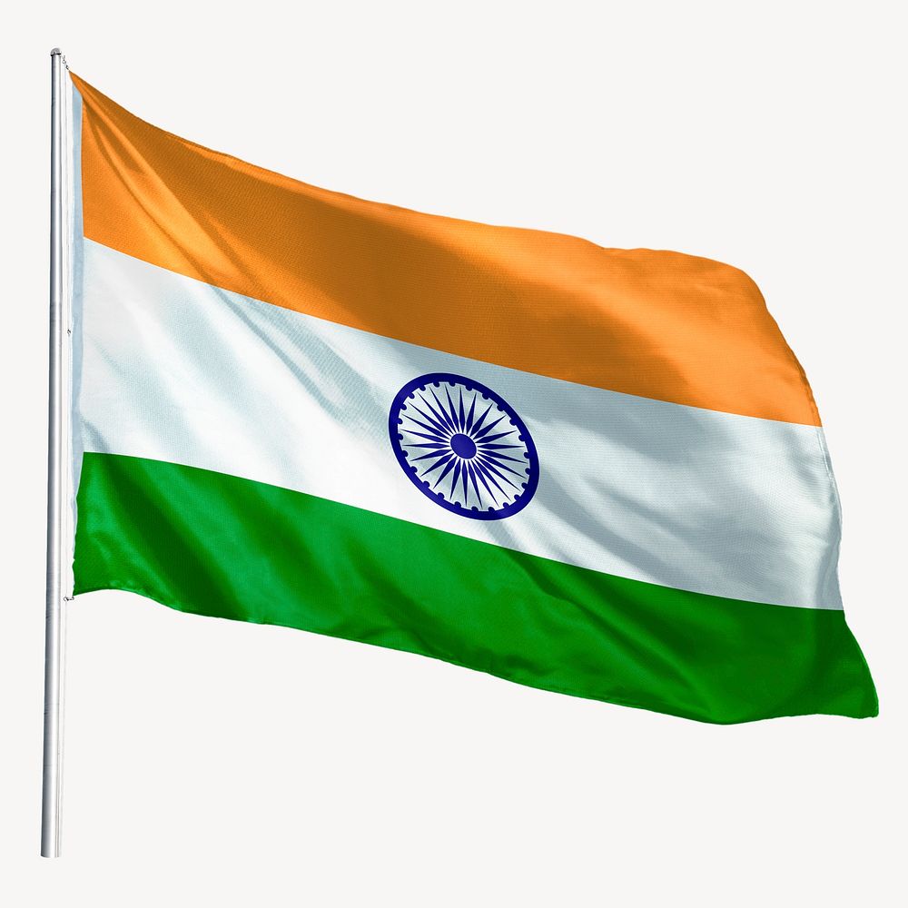 Waving India flag, national symbol | Free Photo - rawpixel