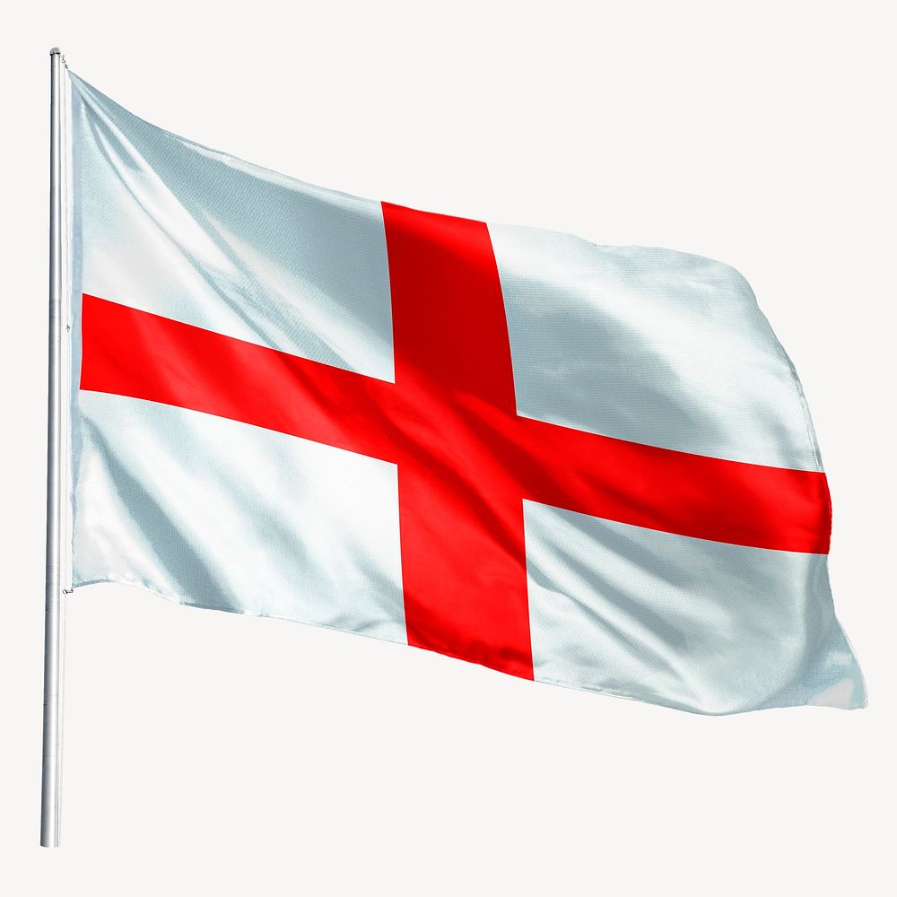 Waving Saint George's Cross flag, | Free Photo - rawpixel