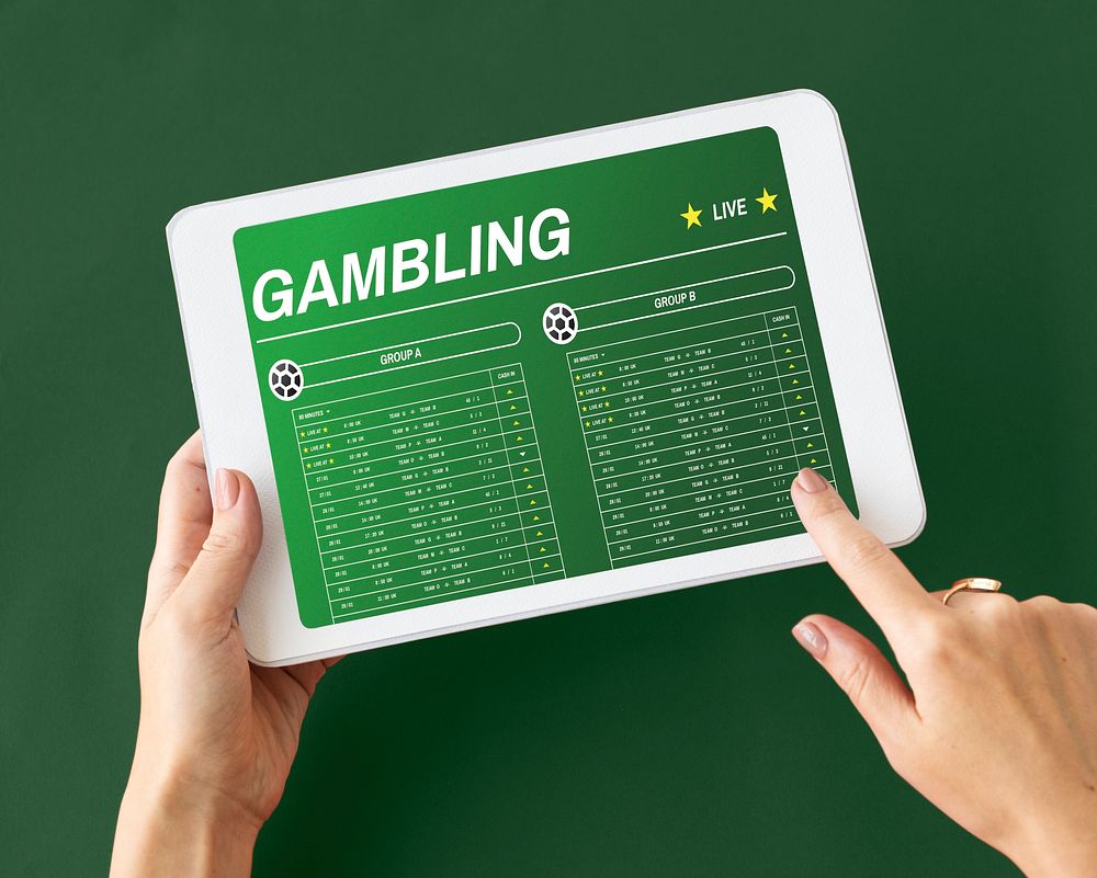 Gambling Football Game Bet Concept