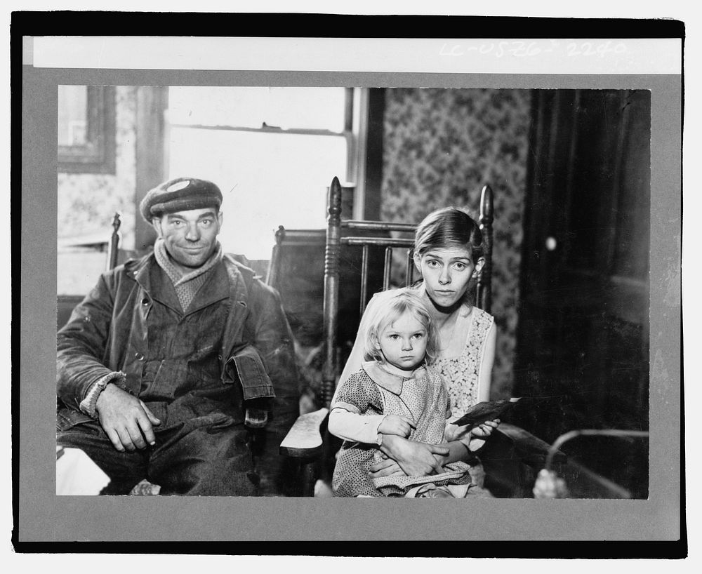Family stricken by tuberculosis. Husband is working on wildlife project. Albany County, New York. Sourced from the Library…