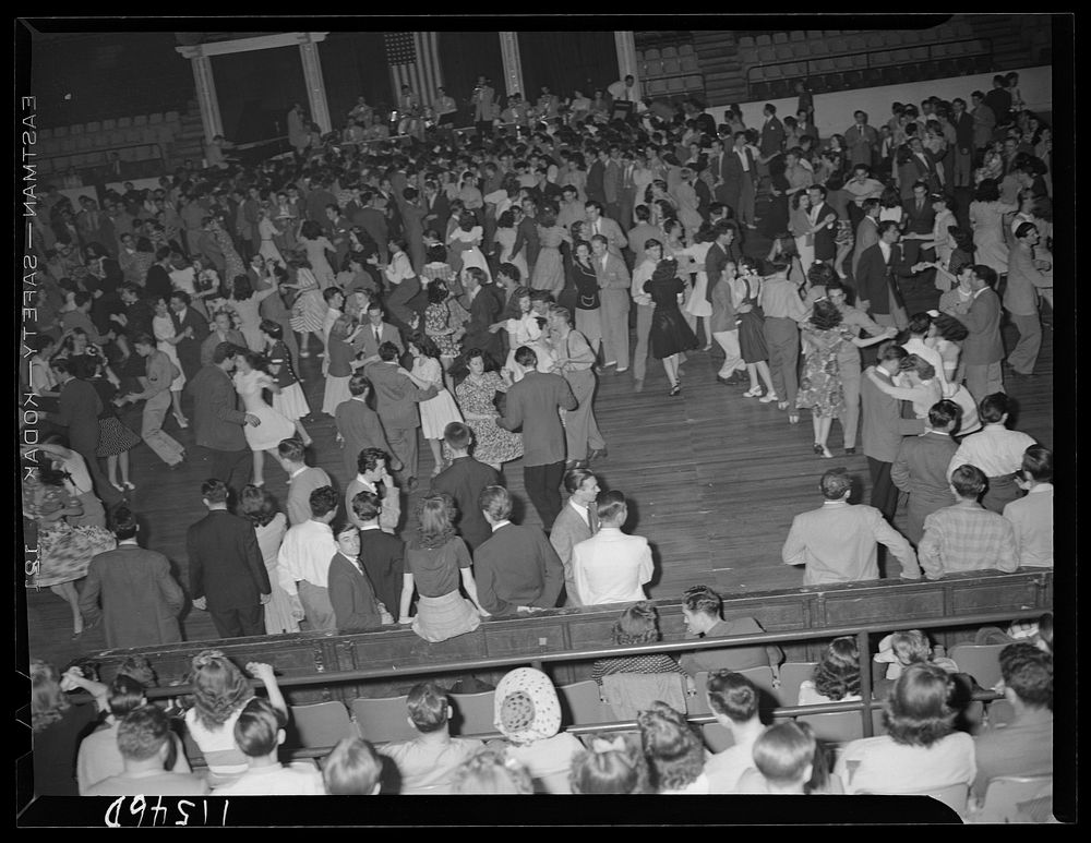 Washington, D.C. Dance floor at the Uline Arena. Sourced from the Library of Congress.