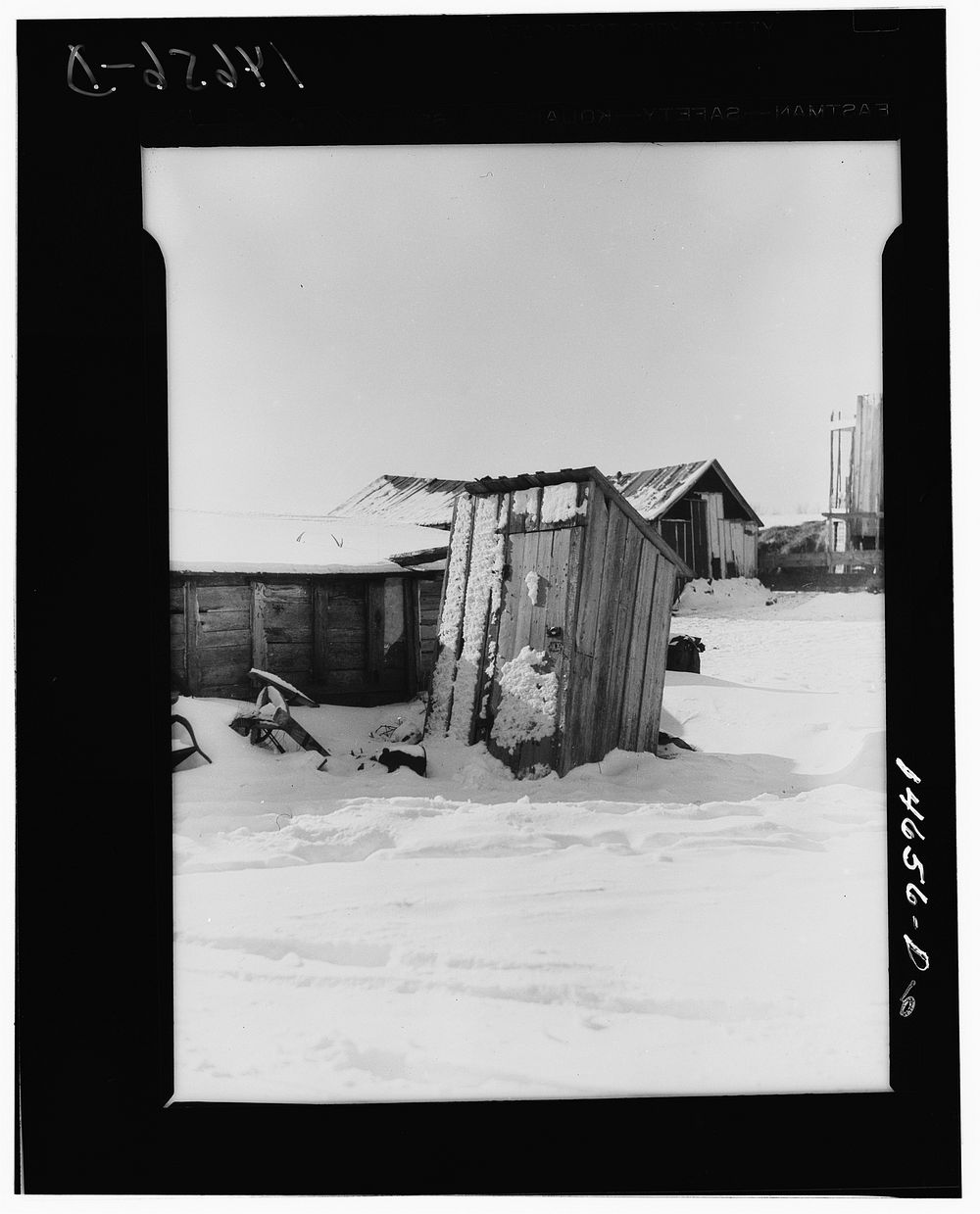 Unsanitary surface privy. Minnesota. Sourced from the Library of Congress.