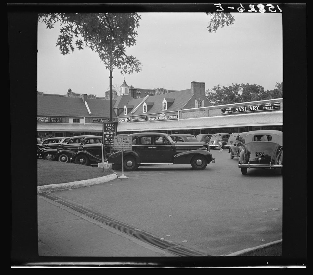 [Park and Shop shopping center, 3507-3523 Connecticut Ave., N.W., Washington, D.C.]. Sourced from the Library of Congress.