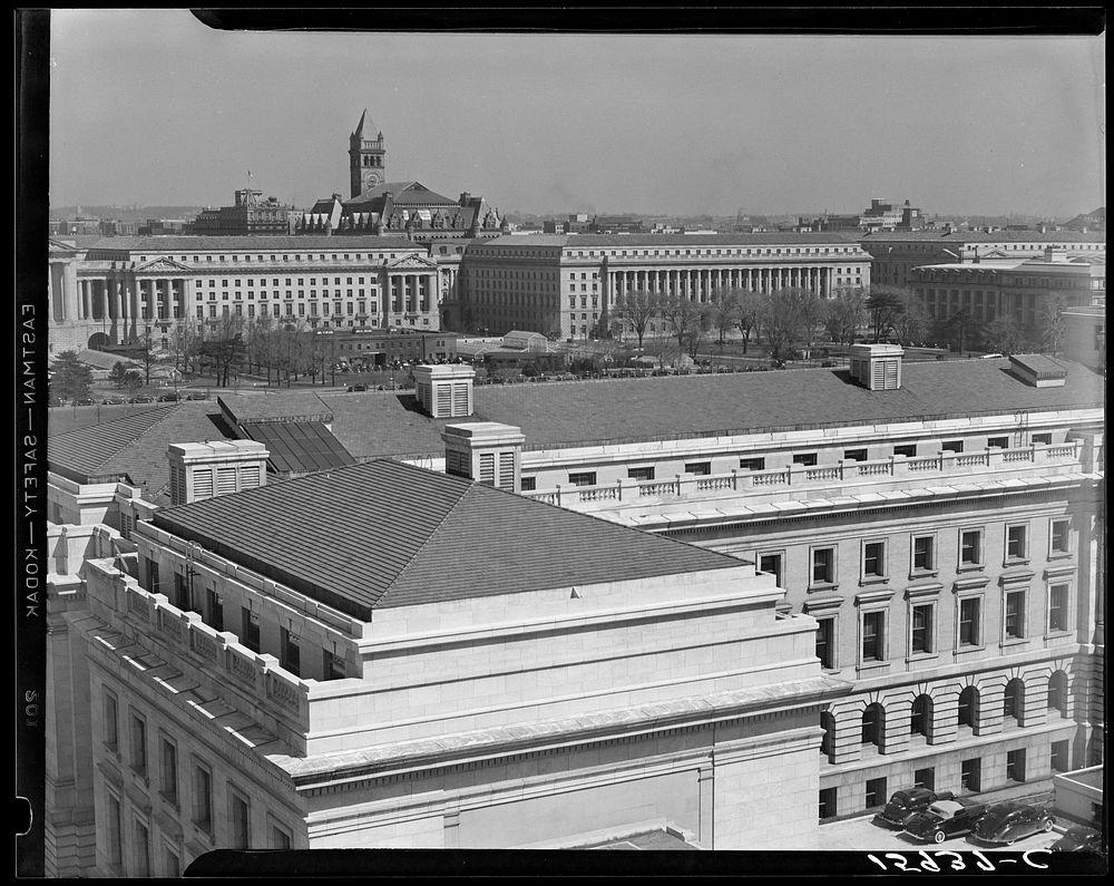 Government buildings. Washington, D.C.. Sourced from the Library of Congress.