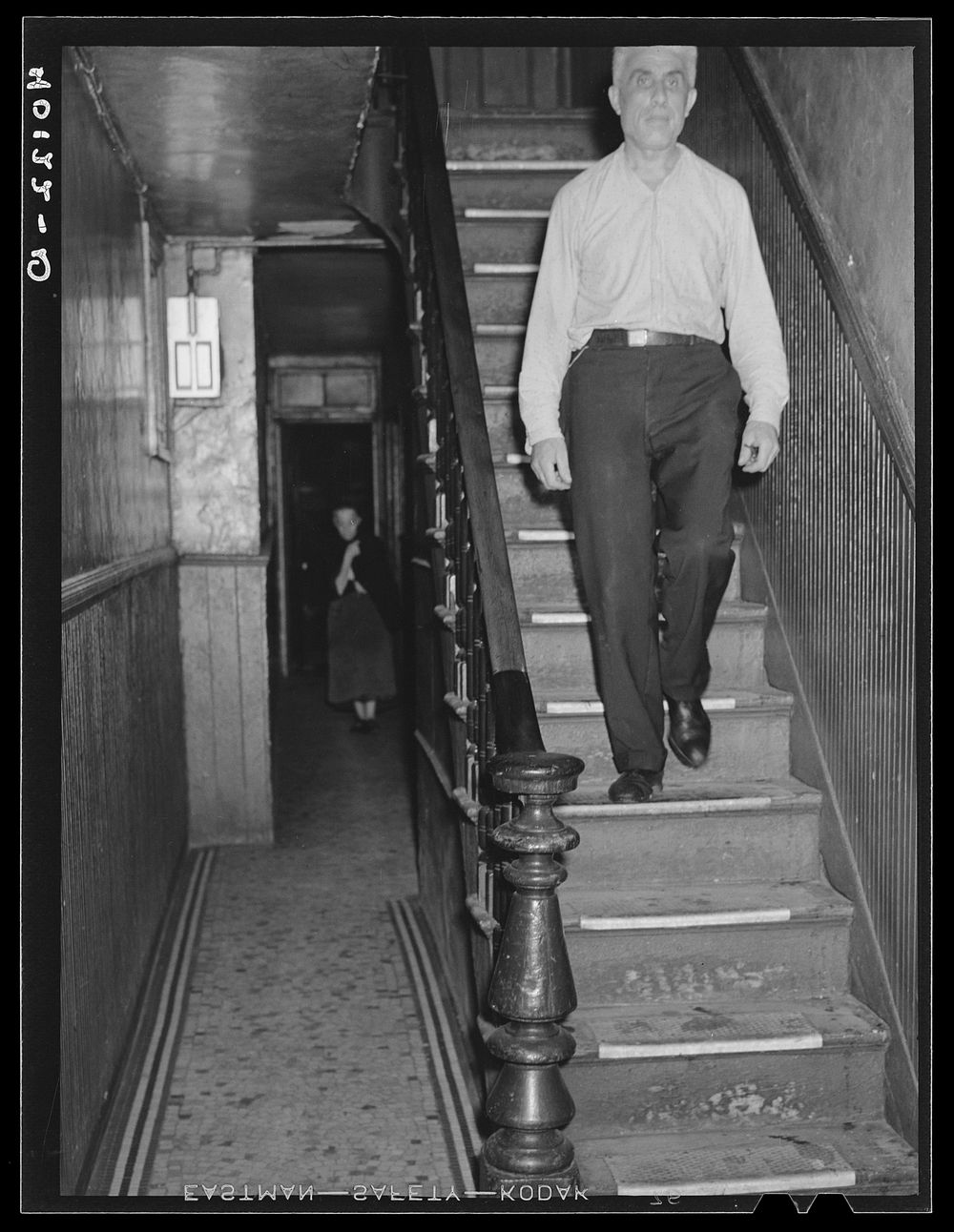 [Untitled photo, possibly related to: New York, New York. 1938(?). A hallway at 340 East 63rd Street]. Sourced from the…