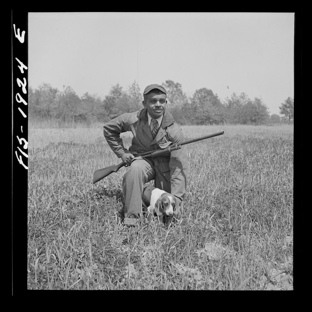 [Untitled photo, possibly related to: Newport News, Virginia.  shipyard worker finds recreation in hunting]. Sourced from…