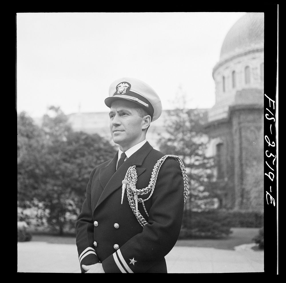 Annapolis, Maryland. Lieutenant K.K. Martineau, aide to the superintendent. Sourced from the Library of Congress.