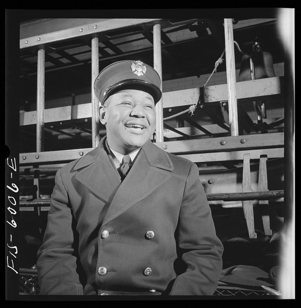  fireman, New York(?), New York. Sourced from the Library of Congress.
