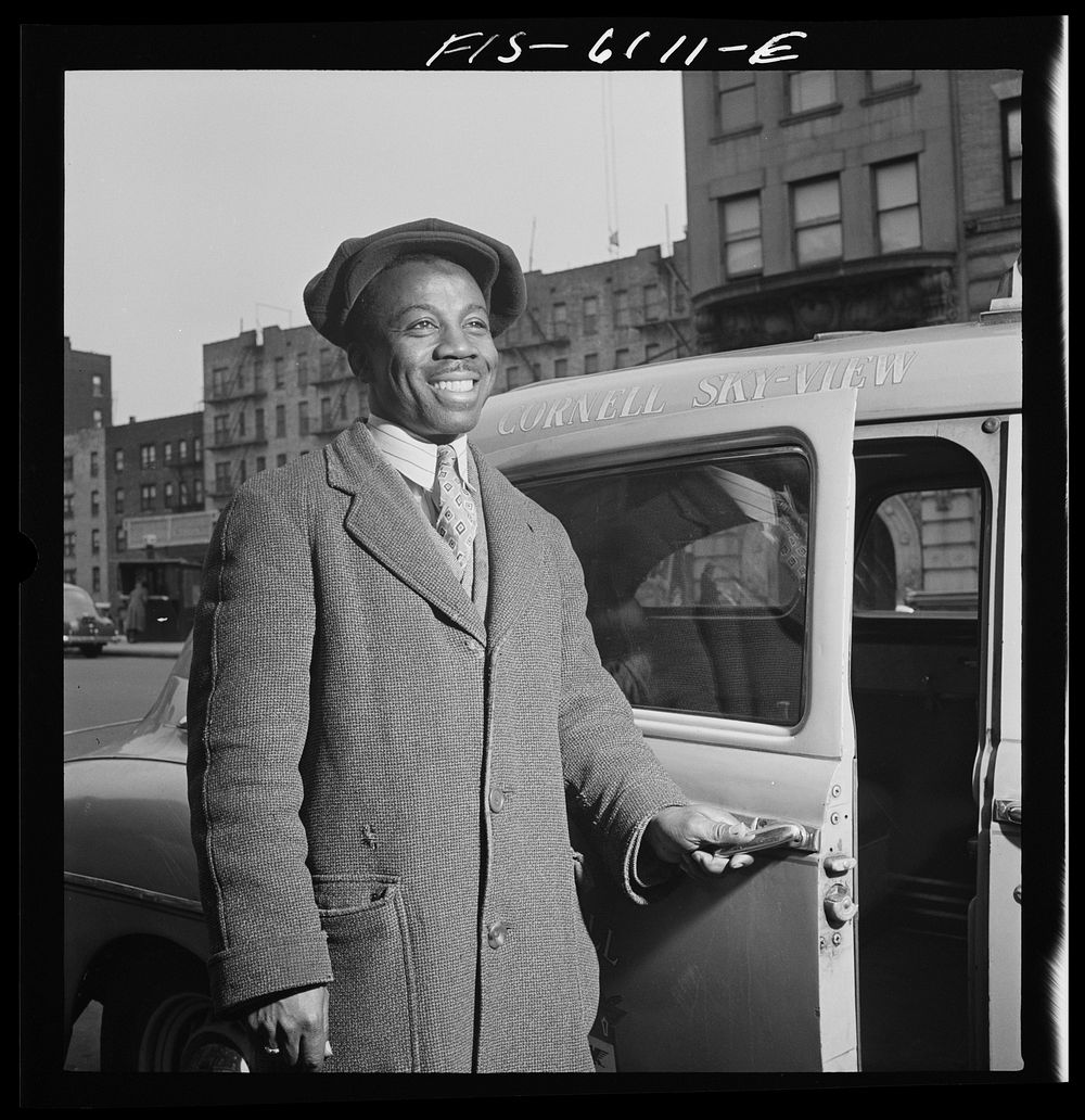New York(?), New York.  taxi driver. Sourced from the Library of Congress.