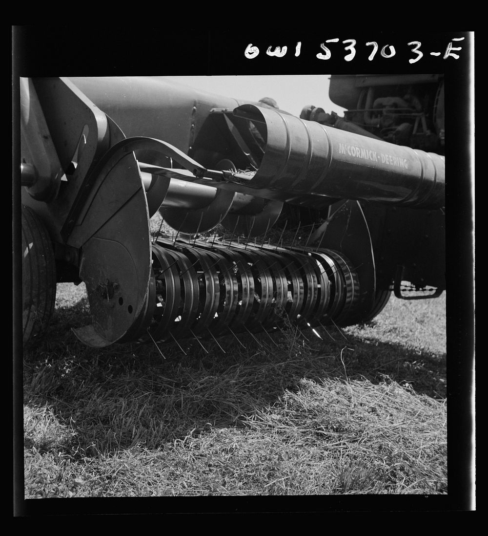 Dresher, Pennsylvania. Detail of a hay baler. Sourced from the Library of Congress.