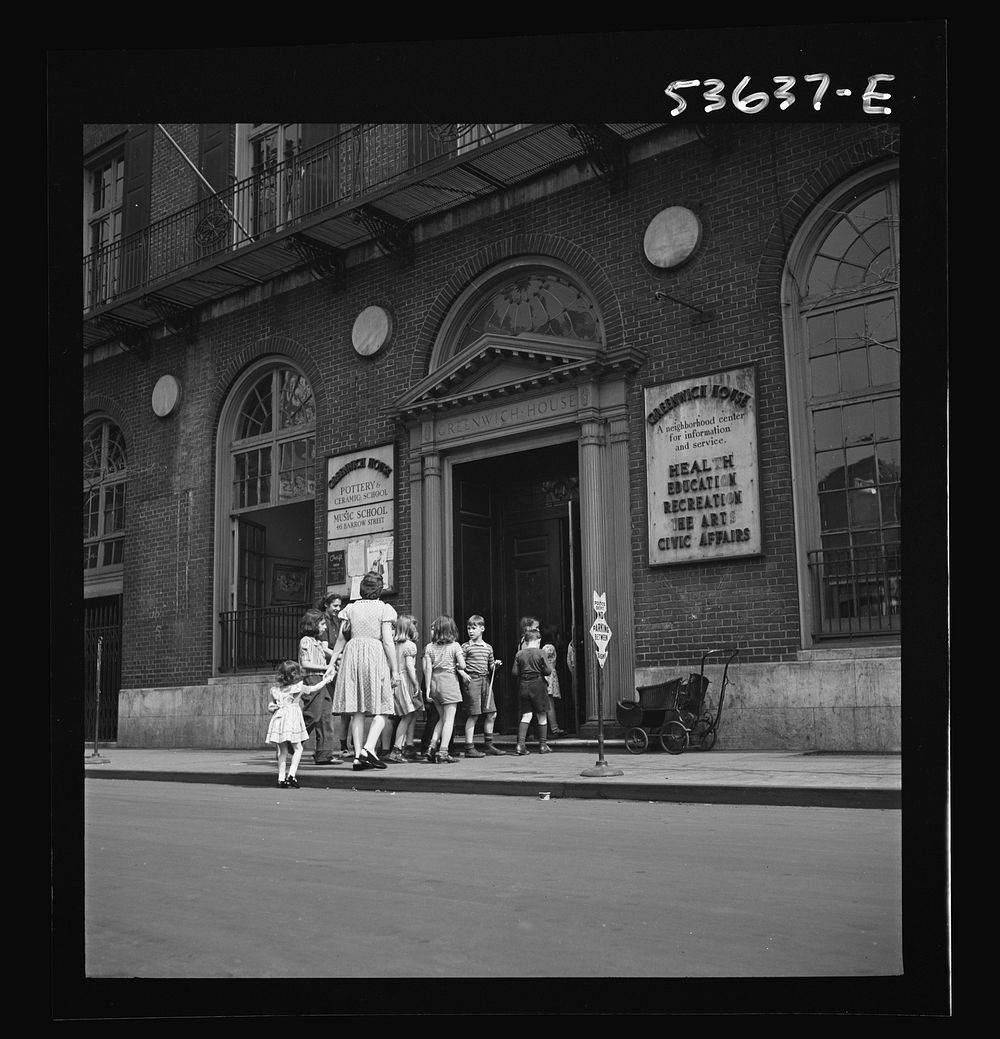 New York, New York. Children of working mothers who receive day care at Greenwich House, returning from a trip to a zoo or…