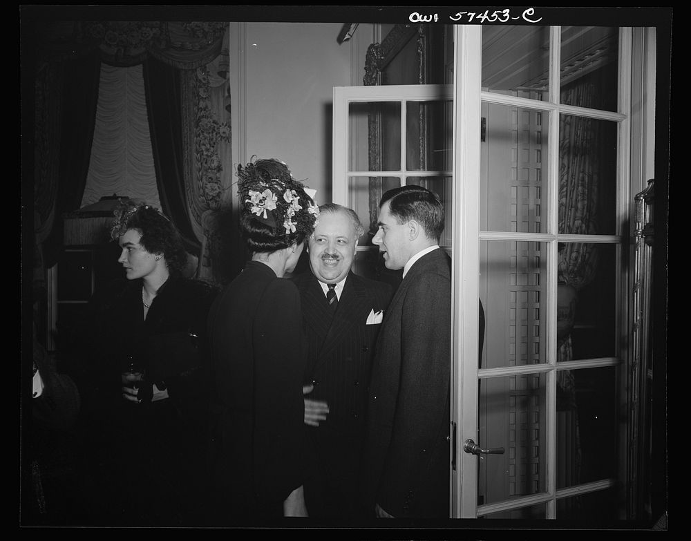 Madame Henri Bonnet, wife of French Ambassador, Ande Visson, French writer, and Andrei A. Gromyko, Ambassador from the Union…