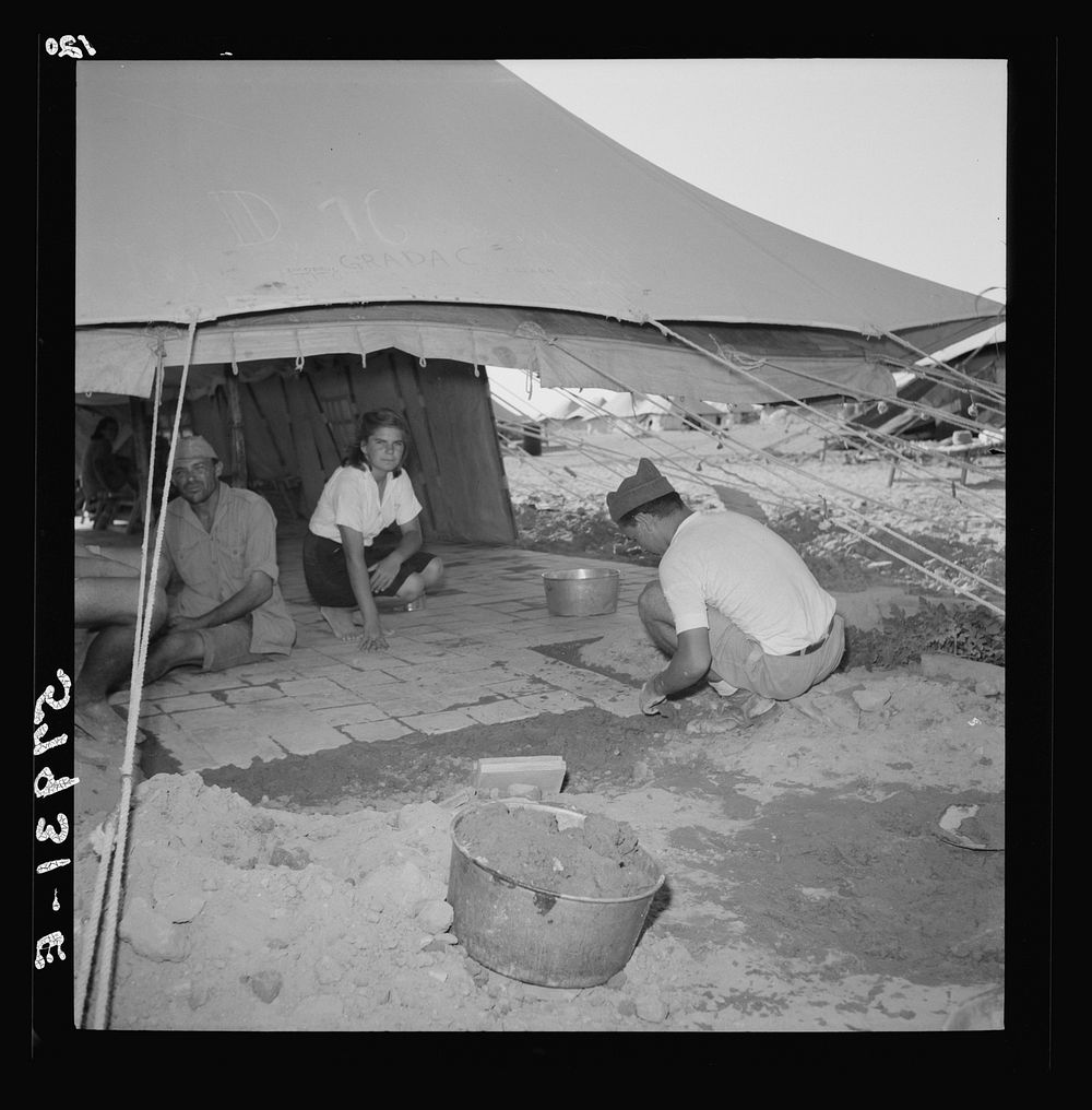 El Shatt, the United Nations Relief and Rehabilitation Administration's refugee camp for Yugoslavs. Sourced from the Library…