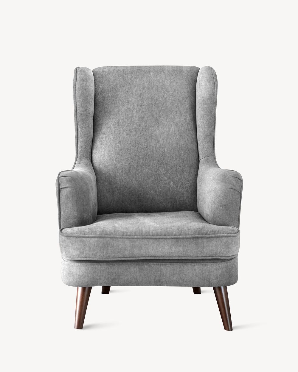 Retro armchair sticker, furniture image psd