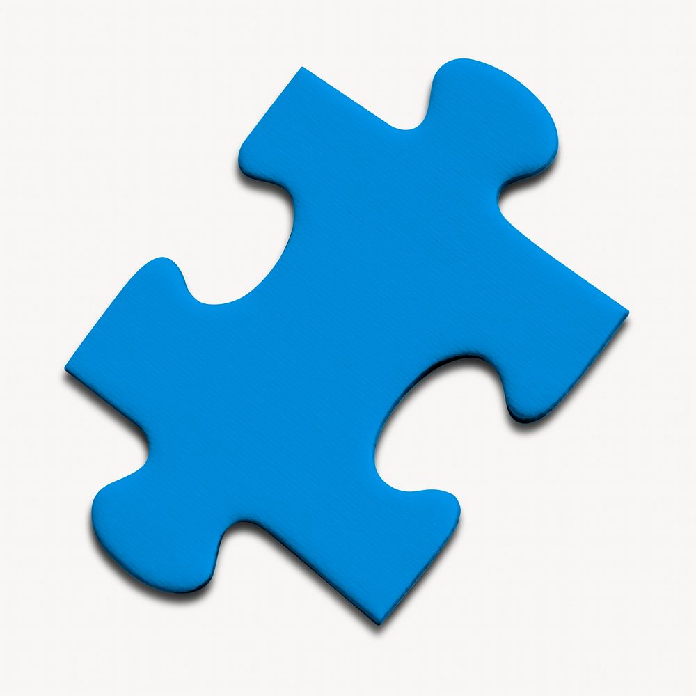 Jigsaw, puzzle, problem solving isolated image