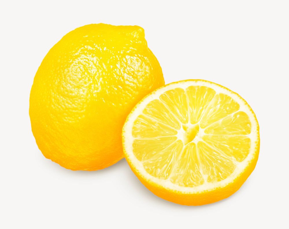 Lemon, fruit isolated image psd