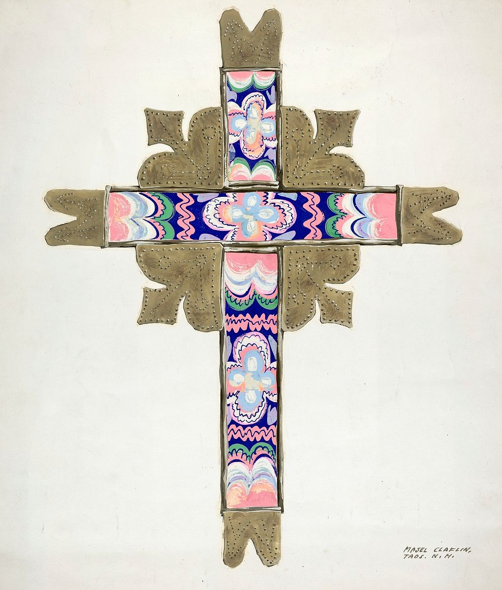Cross (1935&ndash;1942) by Majel G. Claflin. Original from The National Gallery of Art. Digitally enhanced by rawpixel.